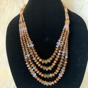 Beaded necklace 🤎🤍🤎